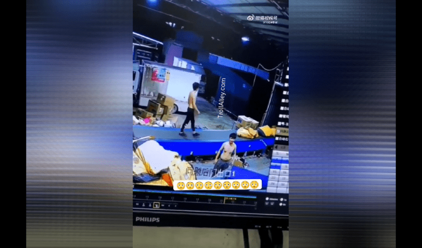 Worker Gets Instant Karma After Walking On A Machine On The Job