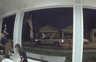 Dude Throws Firework From Truck Striking A Family And Their Children!