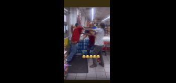 Dude Takes Off On Both Employees After One Employee Swung On Him First!