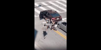 Couple Takes On A Guy During A Road Rage In Traffic!