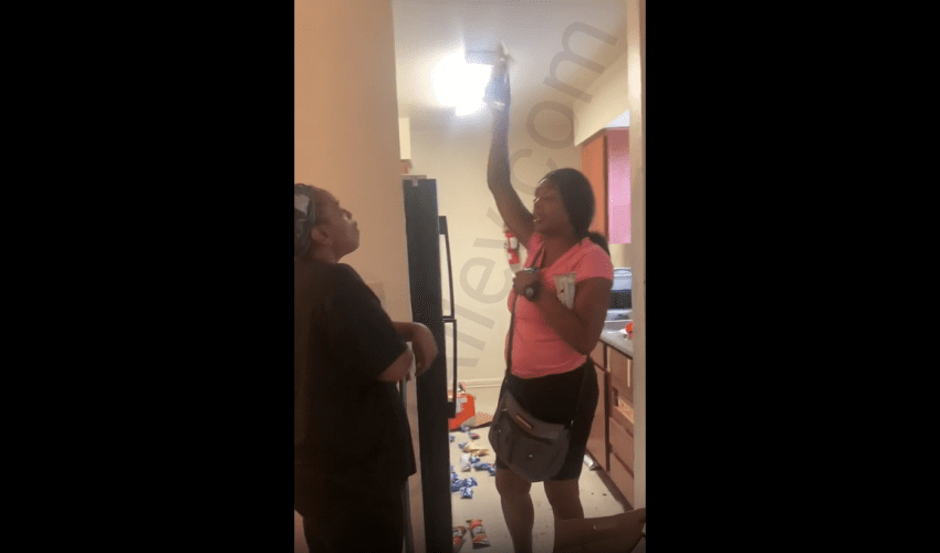 Woman Beats Her Homegirl After She Called Her A B**tch In Her House!
