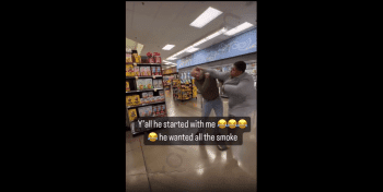 Entitled Guy Tried To Make A Woman Shut Up In The Store And Got Laid Out!