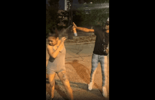 Dude Sprays His Girlfriend With Bug Spray During A Argument!