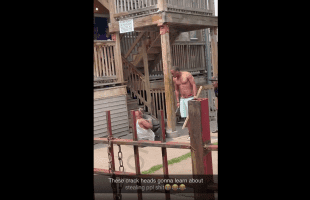 Man Starts Crying After He Got Hit Over The Head For Stealing A Guy Shii!