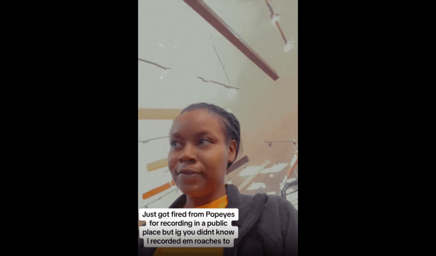 Woman Gets Fired From Popeyes After She Recorded Roaches And Posted It On Tiktok!
