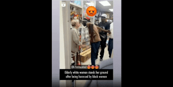 Elderly Woman Gets Harassed And Smacked Up In Store!