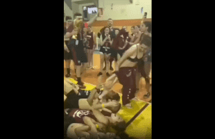 Team Celebrates Victory By Letting A Girl Piss In Their Face And Mouth!