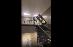 Woman Thought Playing On Stairs Was Safe Until This Happened!