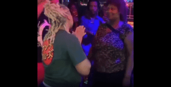 Grandma Didn’t Play With This Young Girl During Slap Contest!