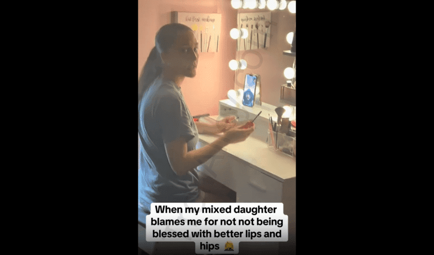 Mixed Girl Mad And Blames Her White Mother Because She Wasn’t Blessed With Big Lips Or Cheeks!