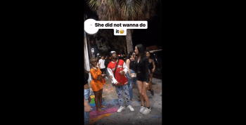 Dude Disrespected His Girlfriend By Smacking Another Girl Cheeks Without Her Permission!