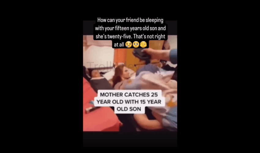 Mother Goes Insane After She Caught A 25 Year Old Woman Laid Up With Her 15 Year Old Son!