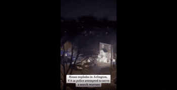 House Explode While Police Was Serving A Search Warrant!