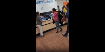 Snowbunny Puts The Paws On A Woman That Couldn’t Mind Her Business In Walmart!