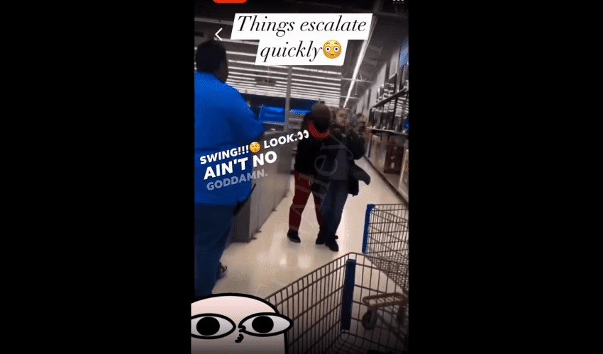 Woman Gets Grabbed Up By A Man In Walmart After She Called Him Out His Name!
