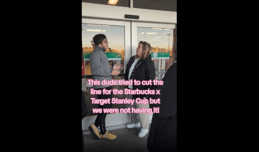 The Snowbunnies Was Pissed After A Guy Tried To Skip The Line At Starbucks X Stanley Up!