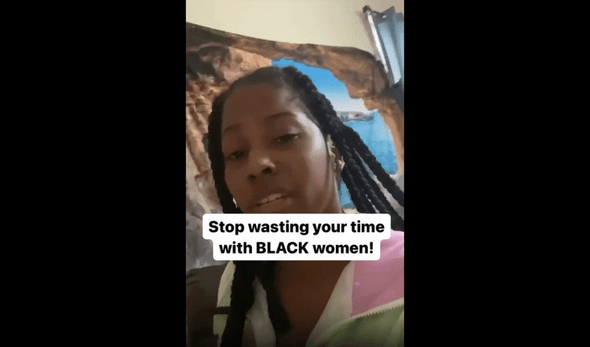 Black Woman Tells Black Men To Date White Women And Stop Wasting Their Time With Blk Women!