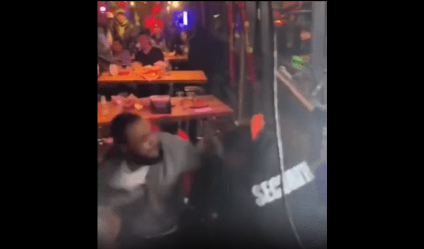 Security Guard Gets Violated By A Guy In The Club!