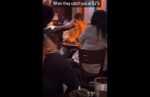 Dude Gets Violated By His Girlfriend After He Was Caught Having Lunch With Another Woman!