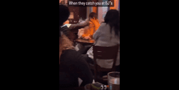 Dude Gets Violated By His Girlfriend After He Was Caught Having Lunch With Another Woman!