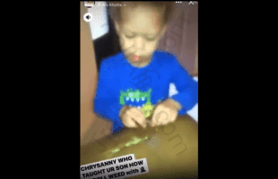 This Generation Is Doomed: Mother Taught Her 4 Year Old Son How To Roll Up After She Got Tired Of Rolling Her Own Blunts!