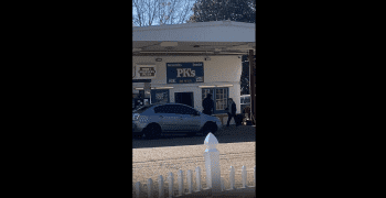 Dude Begs Store Owner To Let Him In After He Was Getting Violated With A Garden Tool For Disrespecting A Man Outside The Store!