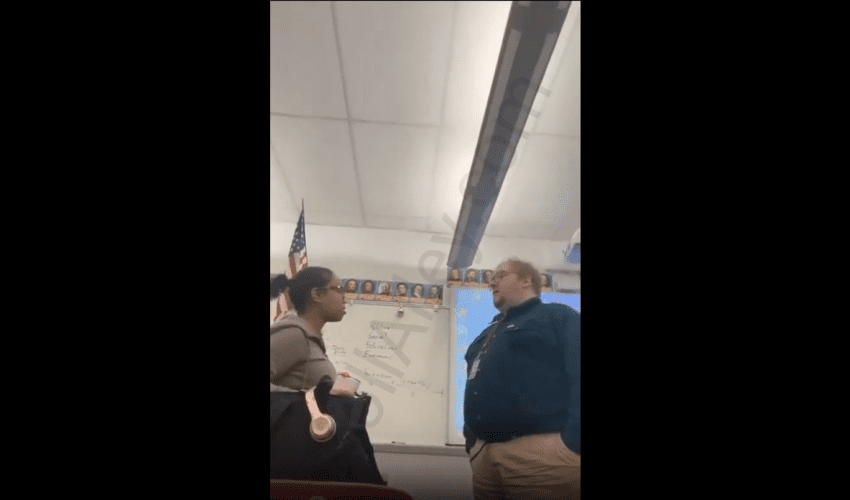 He Ready To Put Hands On Her: Girl Gets Into A Argument With Her Teacher After He Wouldn’t Get Out Her Face!