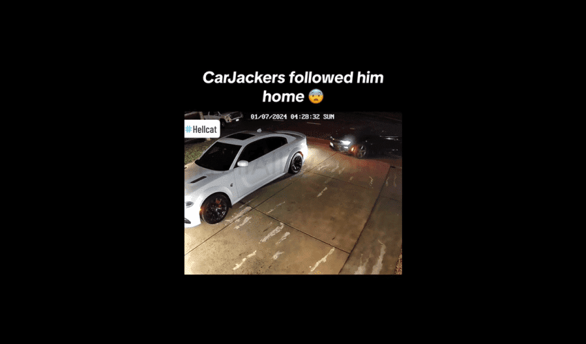 Carjackers Followed Him Home In His Hellcat And We He Caught On This Happened!