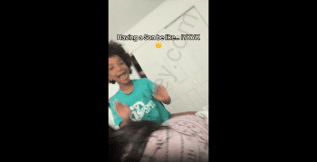Momas Thick: Mother Lets Her Son Smacks Her Cheeks For A Video On Tiktok!
