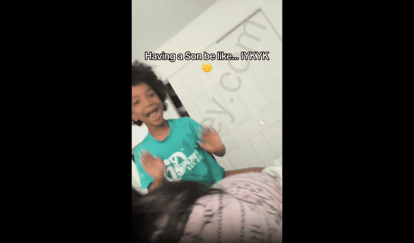 Momas Thick: Mother Lets Her Son Smacks Her Cheeks For A Video On Tiktok!