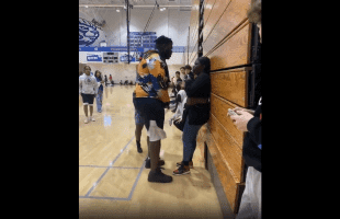 Girl Gets Destroyed By A 6 Feet Linebacker At School After She Put Her Hands On Him!