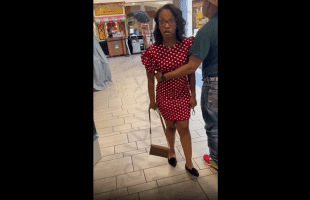 Woman Gets Mad And Approached A Man Aggressively After He Kept Looking At Her!