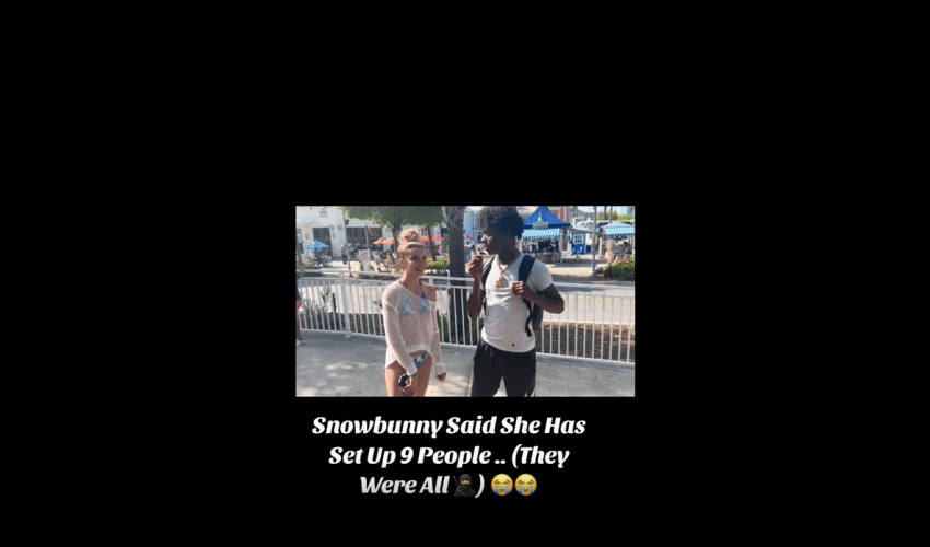 Snowbunny Admits On Camera That She Set Up 9 Black Men To Get Robbed!