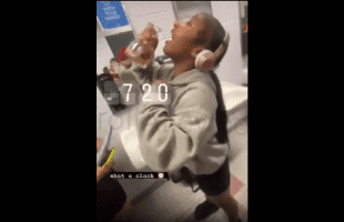 Where Are The Parents?? Teen Girls In School Taking Shots Of Liquor In The School Restroom