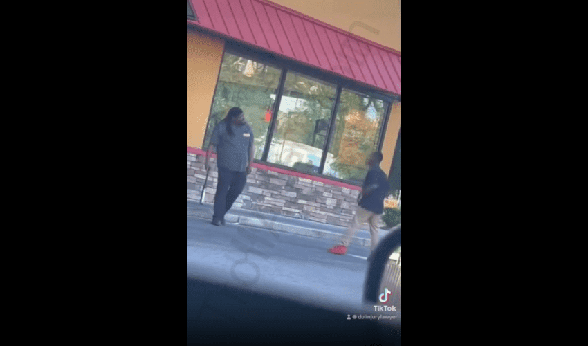 Popeyes Manager Puts Hands On A Man That Came In Asking For A Free Meal