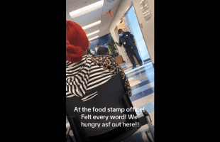 Dude Got Mad Because He Got Denied For Food Stamps In The Food Stamp Office