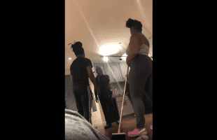 Girl Invited Her New Boyfriend And Her Babyfather To Her New Crib And This How It Turned Out