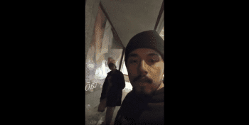 Mexican Guy Harasses Older Black Woman For Being Homeless On The Street And Tries To Run Her Off