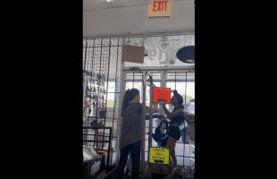 Store Owner Hugs Thief After She Got Locked In The Store For Stealing!