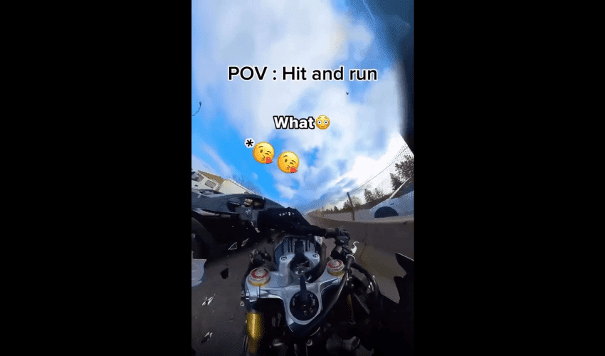 Hit And Run Didn’t Stop This Motorcycle From Rolling!