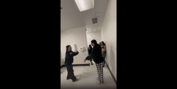 Tf Is Going On: Two Girls Gets Into Fade In The School Restroom