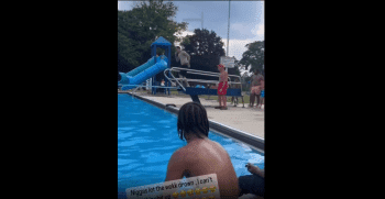 Theses Aint His Friends: Dude Gets Laughed At By His Homies After He Jumped In The Pool And Almost Drowned!