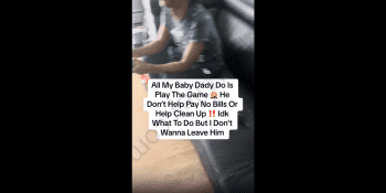 Girl Gets Mad Because Her Baby Daddy Was On The Game And Wouldn’t Help Her Clean Up