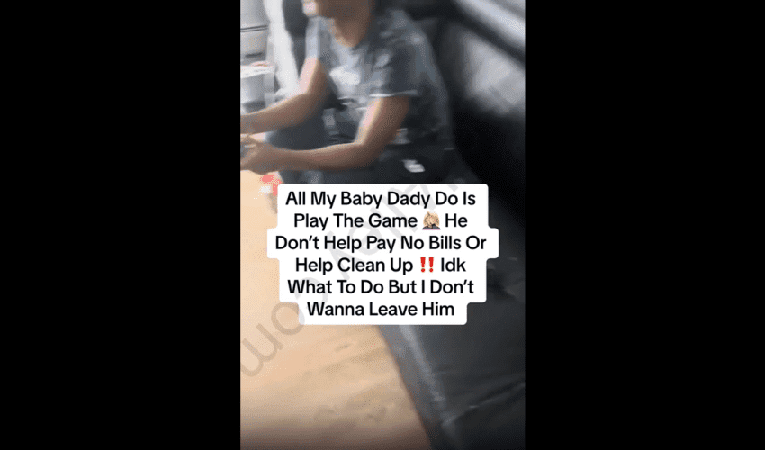 Girl Gets Mad Because Her Baby Daddy Was On The Game And Wouldn’t Help Her Clean Up