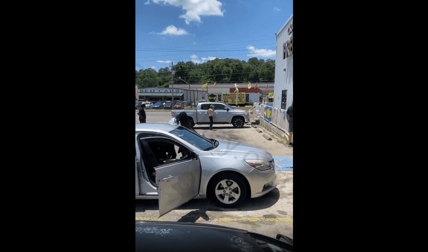 Dude Gets Restrained By Community After He Went Around Bussin Out Random People Car Windows