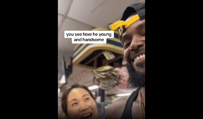 He Has Good Flavor: Asian Woman Obsess Over Black Man In Store