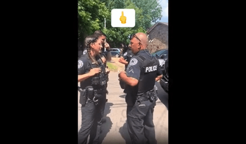 Man Goes Insane On Female And Male Cops After She Pulled Him Over For Driving In The Middle Of The Road