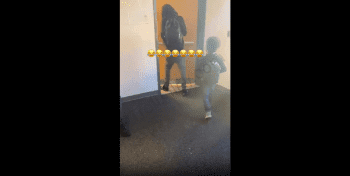 Dude Gets Caught By His Homie About To Crush A Little Girl At School