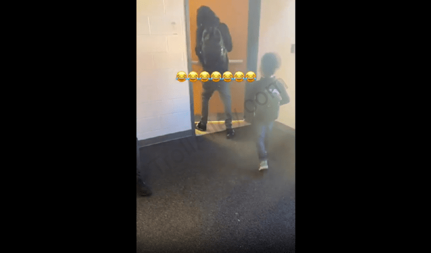 Dude Gets Caught By His Homie About To Crush A Little Girl At School