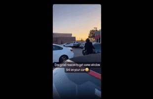 Female Carjacker Caught Breaking Car Windows With Her Fist